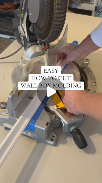 Claudia & Jimmy | creating a casa | DIY on Instagram: "⭐️Comment TRIM for the details of the project to be sent to your dms! 

HOW TO CUT wall trim! Our other video focused on how to calculate your trim and here we show you step by step how to cut it using a miter saw. For smaller trim you can also use miter sheers, i linked both.. let us know if you have questions.. DONT BE INTIMIDATED YOU CAN DO THIS 💪🏼 

#wainscoting #boxtrim #walltrim #wallmolding #wallmoulding #moulding #homeimprovement #diyhomeprojects #mitersaw" Diy Wall Moulding Ideas, How To Cut Trim Angles, How To Measure For Box Molding, Board And Batten With Curved Trim, How Much Board And Batten Is Too Much, How To Calculate Board And Batten Spacing, Bedroom Hallway Decor, Shiplap Boards, Picture Frame Molding