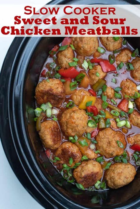 Meatballs Over Rice, Ground Chicken Meatballs, Sweet And Sour Meatballs, Dinner Choices, Cheap Clean Eating, Sweet And Sour Chicken, Crock Pot Meatballs, Ground Chicken Recipes, Sweet N Sour Chicken