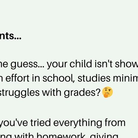 Will Elliott - Teen & Parent Coaching on Instagram: "“What if my kid is unmotivated towards school?”😓" I Have My Dream Job, Good Things Will Come, My Dream Job, Bad Grades, Parent Coaching, February 15, Parenting Teens, Deep Breath