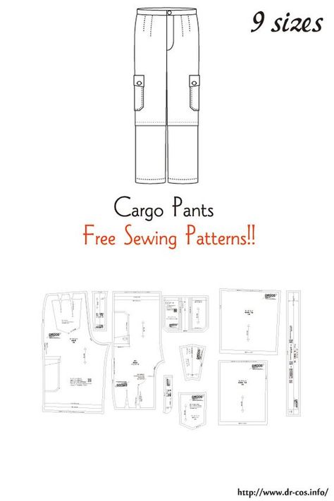 Pants Pattern Free, Sewing Patterns Free Women, Japanese Sewing Patterns, Wrap Dress Pattern, Free Pdf Sewing Patterns, Free Sewing Patterns, Japanese Sewing, Aprons Patterns, Diy Sewing Clothes