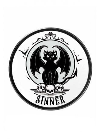 Alchemy Gothic Sinner Ceramic Coaster | Attitude Clothing Spiritual Satanism, Gothic Bar, Glam Skull, Halloween Tights, Flying Cat, Alchemy Gothic, Gothic Shop, Sigil Magic, Cat Skull