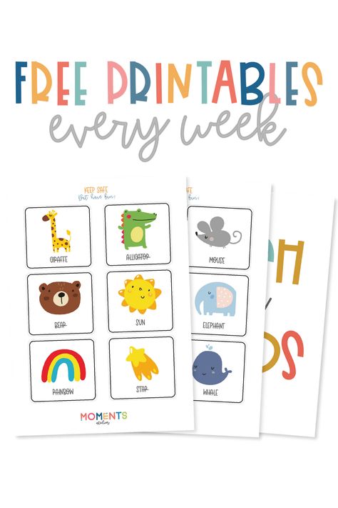 Memory Games For Kids Printable, Busy Books For Toddlers Free Printable, Activities For 2 Year Kids At Home, Printable Memory Game, Free Educational Printables, Free Games For Kids, Free Preschool Printables, Toddler Education, Free Printable Games