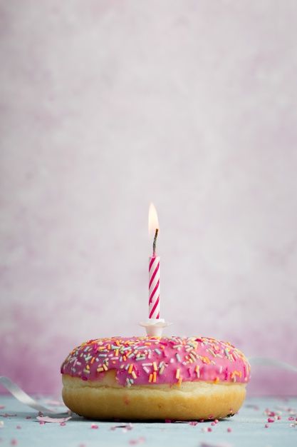 Front view of glazed doughnut with lit c... | Free Photo #Freepik #freephoto #ribbon #birthday #party #anniversary Glazed Doughnut, Glazed Doughnuts, Front View, Free Photo, Free Photos, Birthday Candles, Birthday Party, Ribbon, Stock Photos