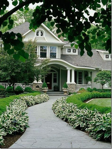 Grass Landscaping, Curb Appeal Landscape, Front Yards Curb Appeal, Walkway Landscaping, Pathway Landscaping, Small Front Yard Landscaping, Driveway Landscaping, Front Yard Garden Design, Low Maintenance Landscaping