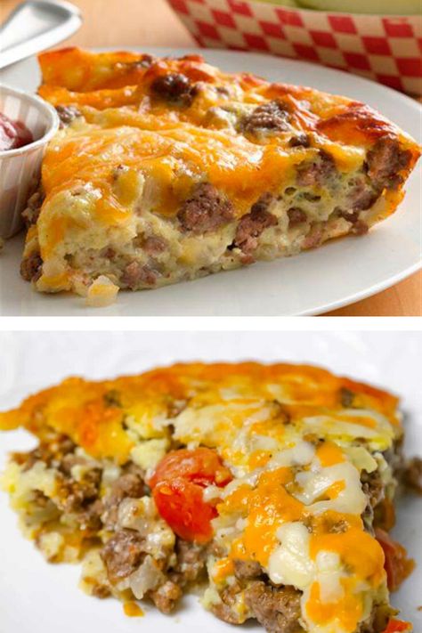 Cheeseburger Bowl, Pioneer Woman Recipes Dinner, Food Network Recipes Pioneer Woman, Cheeseburger Pie, Ground Beef Casserole Recipes, Bisquick Recipes, Ground Beef Casserole, Beef Casserole Recipes, Fridge Door