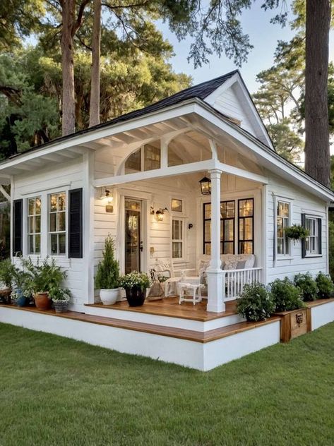 Small Home Architecture, Small Home Designs, Shed Tiny House, Small House Living, Cabin Tiny House, Tiny House Trailer, Home Architecture, Architecture Ideas, Small House Design Plans