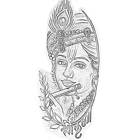 Krishna Ji Tattoo, Cute Krishna Tattoo Design, Kanha Ji Tattoo Design, Krishan Ji Tattoo Design, Shree Krishna Tattoo, Shree Krishna Tattoo Design, Krishna Tattoo, Mom Dad Tattoo Designs, Om Tattoo Design