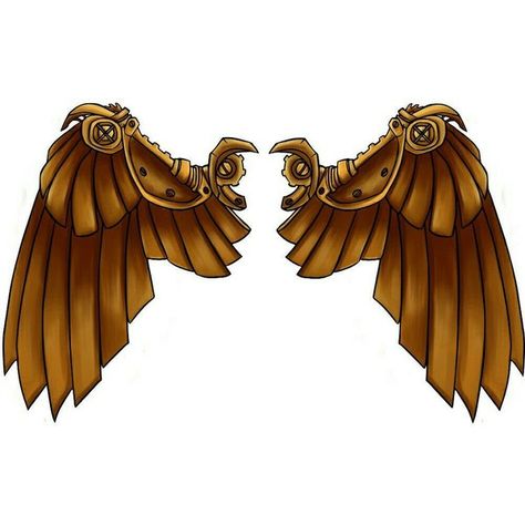 Steampunk Wings Drawings, Mechanical Wings Steampunk, Steampunk Wings Tattoo, Shoulder Blade Tattoos, Phoenix Mythology, Mechanical Wings, Wings Clipart, Steampunk Wings, Wing Tattoos