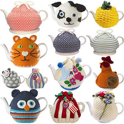 RRP £23- KNITTED TEA COSY ULSTER WEAVERS Cat Dog Owl Fox Chicken Bluebird Roses Knitted Tea Cosy, Tea Cosy Pattern, Tea Cosy Knitting Pattern, Spotty Dog, Peg Bag, Tea Cosy, Movie Gift, Tea Cozy, Ginger Cats