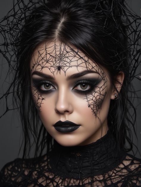 15 Trad Goth Eye Makeup Looks That Will Make You the Center of Attention – Scan to Talk Dark Halloween Eye Makeup, Cute Halloween Eye Makeup, Halloween Goth Makeup, Cute Witch Makeup, Goth Halloween Makeup, Dark Witch Makeup, Halloween Trucco, Witch Makeup Halloween, Halloween Eye Makeup Ideas