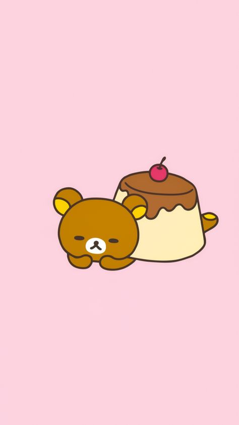 Rilakkuma Bakery, Bakery Wallpaper, Rilakkuma Wallpaper, Rilakkuma, Brown Bear, Google Search, Cake, Pink