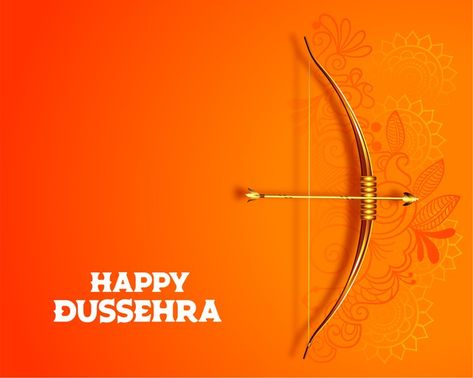 Hindu happy dussehra festival card desig... | Free Vector #Freepik #freevector #arrow #celebration #bow #festival Happy Dussehra Aesthetic, Happy Dussehra Images, Radha Kishan, Dussehra Celebration, Dussehra Wishes, Dussehra Greetings, Emoticon Love, Dussehra Images, Happy Dussehra Wishes