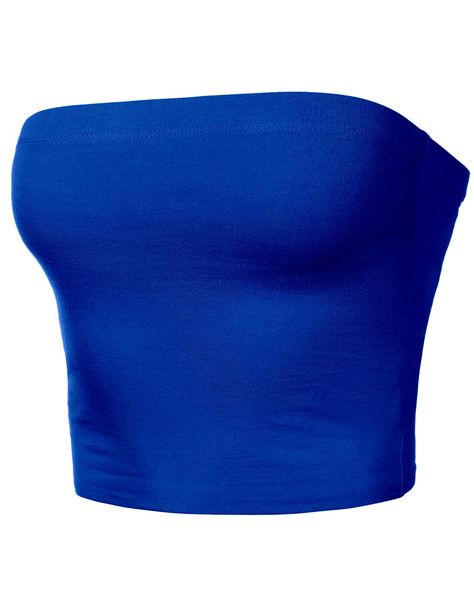 PRICES MAY VARY. 95% Cotton, 5% Spandex Pull On closure Machine Wash Perfect For Layering Or Pair With Skinny Jeans Light-Weight, Cropped, Stretchable Fabric, Hit At Waist, Regular Fit, Tube Top, Strapless, Double Layering Garment Care - Machine Wash Cold With Like Colors, Do Not Bleach, Hang Dry Sizing & Color Variety - Please Refer To The Sizing Information In Product Image Section. Colors May Vary Depending On Your Monitor Settings And Pixel Definitions Designed in California Hatopants = Hat Dark Blue Crop Top, New Jeans Top, Blue Tube Top, Flare Dress Casual, Casual Shoes Women Sneakers, Blue Clothes, Top Azul, Light Blue Top, Top Strapless