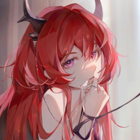 #anime #animeicon #Arknights #Surtr Surtr Arknights, Anime Red Hair, Anime Maid, Demon Girl, Cute Anime Profile Pictures, Cute Profile Pictures, Cat Girl, Anime Artwork, Cute Anime Character