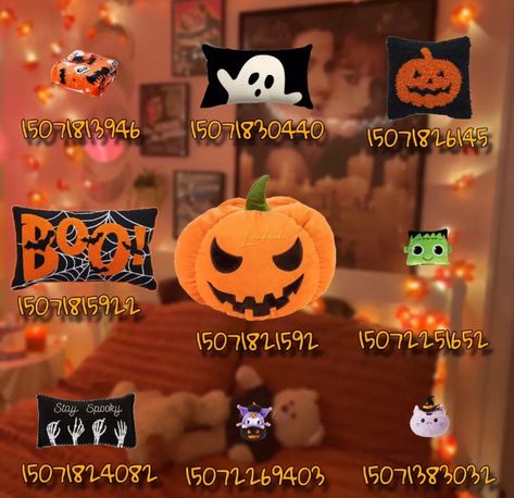 Bloxburg decals Decals For Bloxburg, Bloxburg Halloween, Fall Decal, Bloxburg Decals Codes Aesthetic, Pic Code, Blocksburg Room Ideas￼, Bloxburg Decals Codes Wallpaper, House Decals, Halloween Decals