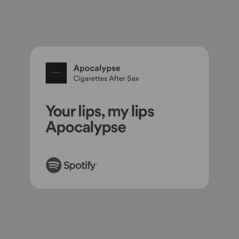 “Your lips, my lips, apocalypse” Ur Lips My Lips Apocalypse Lyrics, Your Lips My Lips Apocalypse Aesthetic, Your Lips My Lips Apocalypse, Lyrical Quotes, Real Lyrics, Luckiest Girl Alive, Best Girlfriend Ever, Apocalypse Aesthetic, Frases Aesthetic