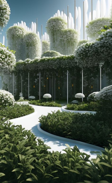 Mega Projects, Trimming Hedges, Diner Aesthetic, Gardens Of The World, Ancient Indian Architecture, Futuristic Home, Sci Fi Environment, Home City, Wedding Backdrop Design