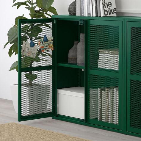 Ivar Cabinet, Ivar Regal, Ikea Ivar Cabinet, Home Office Filing Cabinet, Wood Shelving Units, Ikea Ivar, Mesh Door, Ikea Cabinets, Ikea Storage