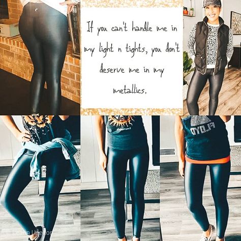 Word on the street... these are restocking VERY soon. I'm taking pre-orders! Let me know if you want on my Metallics pre order list!! . . #shinyleggings #metallicleggings #restock #comingsoon #bestleggingsever #takingpreorders #yogamodel #yogaeverydamnday #brandambassador #joinmeorwatchme #dontmissout #premiumquality #youdeservethebest Metallic Leggings Outfit, Fit Girls Guide, Leggings Outfit Casual, Metallic Leggings, Leggings Outfit, Shiny Leggings, Hiking Shirts, Strong Body, Dark Khaki