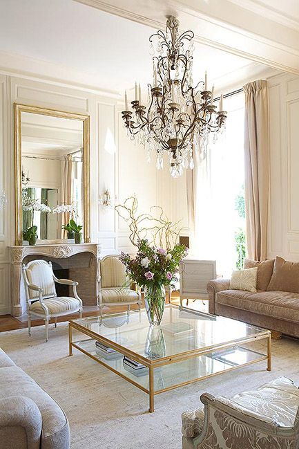 Collected Look Essentials #1 - Touch of Mod French Homes, Chic Apartment, Parisian Decor, Luxe Decor, Parisian Apartment, White French, White Rooms, Cool Ideas, White Furniture