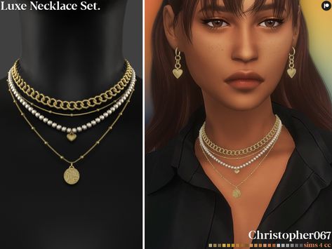 Luxe Necklace, Sims 4 Piercings, Jewelry Necklace Simple, Sims 4 Tsr, Free Sims 4, The Sims 4 Packs, Sims 4 Gameplay, Sims 4 Teen, Sims Four