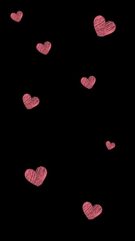 Pink Heart Black Background Wallpaper, Iphone Wallpaper Love, Boho Phone Wallpaper, Numbers Wallpaper, Pink Heart Wallpaper, Iphone Wallpaper Violet, Whatsapp Background, Wallpaper Iphone Boho, Wallpaper Wa