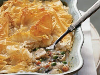 Chicken Potpie Chicken Phyllo, Chicken Potpie Recipe, Potpie Recipe, Chicken Potpie, Chicken And Mushroom Pie, Mushroom Pie, Chicken Pot Pie Recipes, Cooking Light, Chicken Pot