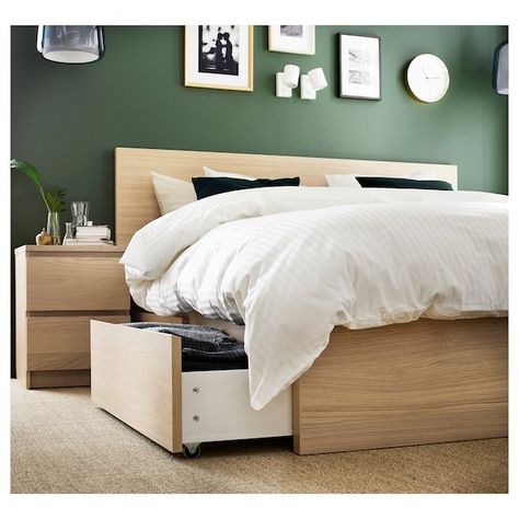 9 best under bed storage organizers of 2021 - TODAY Malm Bed Frame, High Bed Frame, Ikea Malm Bed, Cama Ikea, Malm Bed, Design Ložnic, High Bed, Head Boards, Tall Bed