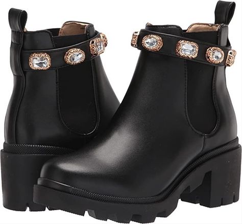 Steve Madden Amulet Ankle Boot. Rubber sole. Boot opening measures approximately 11" around #ad Amulet Boots, Rubber Sole Boots, Madden Boots, Gucci Brand, Chunky Heels Boots, Chelsea Ankle Boots, Stylish Boots, Cool Boots, Madden Girl