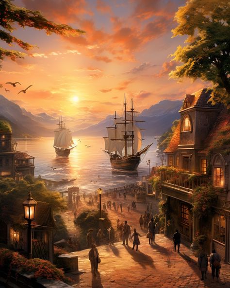 Pirate Art, Fantasy Island, Location Inspiration, Star Crossed Lovers, Star Crossed, Fantasy City, Fantasy Setting, Fantasy Places, Fantasy Art Landscapes