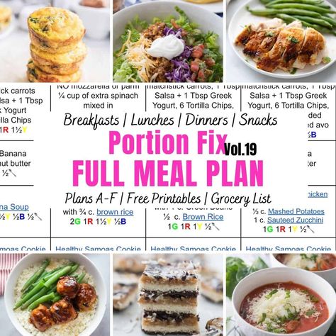 21 Day Fix Meal Plan to help you follow a week of portion controlled nutrition as we kick off a New Year! Free Ultimate Portion Fix resources! Healthy Weekend Meals, Portion Fix Meal Plan, 21 Day Fix Snacks, 21 Day Fix Diet, Meal Planning App, 21 Day Fix Meal Plan, Meal Prep Guide, 21 Day Fix Meals, Veggie Pizza