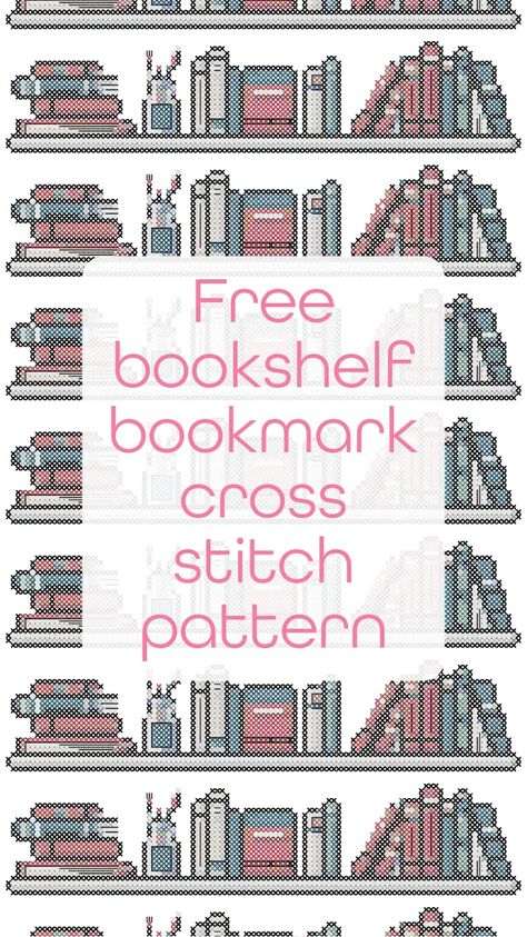 Free bookshelf bookmark cross stitch pattern - Craft with Cartwright Teacher Cross Stitch Patterns Free, Cross Stitch Patterns Free Bookmarks, Cross Stitch Bookmarks Free Pattern, Cross Stitch Bookmarks Patterns, Cross Stitch Bookmark Patterns Free Charts, Cross Stitch Patterns Free Printable Charts, Free Cross Stitch Bookmark Patterns, Cross Stitch Bookmark Patterns Free, Cross Stitch Bookmark Patterns