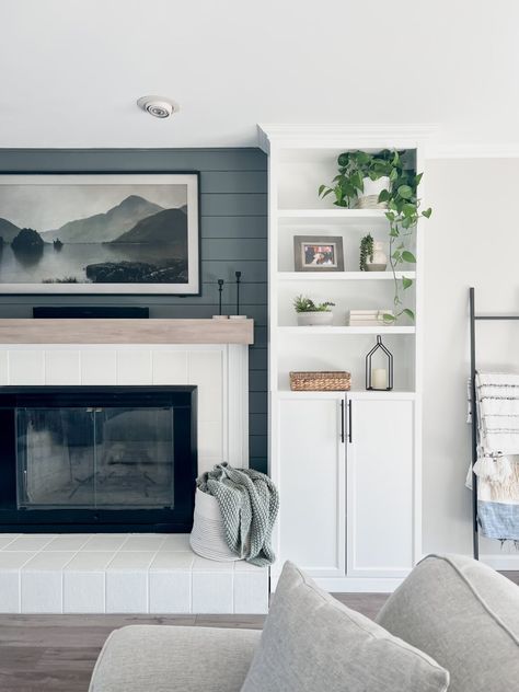 DIY Fireplace Built-Ins: IKEA Billy Bookcase Hack - Come Stay Awhile by Amanda Vernaci | Modern Farmhouse DIY + Home Renovation