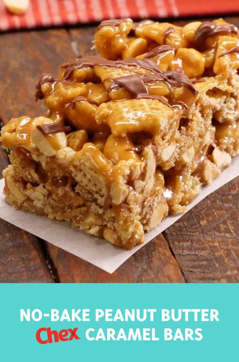 Peanut Butter Chex, Peanut Butter Caramel, Bars Cookies, Sugar Cookie Recipe Easy, Cookies And Cream Cake, Butter Caramel, Christmas Easy, Chex Mix Recipes, Caramel Bars