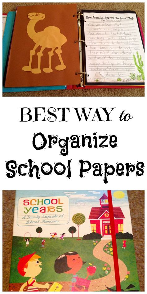 Best Ways to Organize Kids School work!! Organize School Papers, Binder Organization School, School Memory Binder, Binder School, Organize School, School Paper Organization, Organize Kids, School Keepsake, School Binder