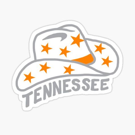 Tennessee Stickers | Redbubble Univ Of Tennessee, Cowboy Hat Sticker, Tennessee State Flag, Smooth As Tennessee Whiskey, Tennessee Girls, Tennessee Flag, Cameo Crafts, Go Vols, Tennessee Vols