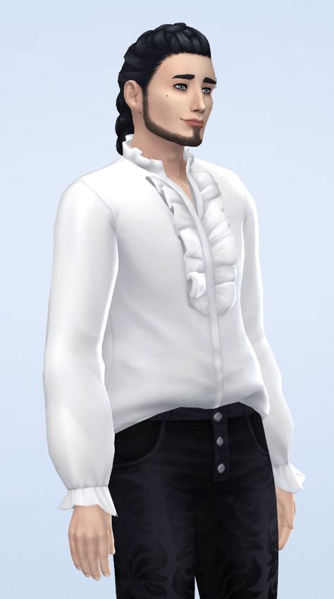 Ts4 Cc Victorian Clothes, Sims 4 Cc Prince Clothes, Sims 4 Simblreen, Victorian Male, Priest Outfit, Ts4 Clothes, Sims 4 Decades Challenge, Victorian Shirt, Maxis Match Cc