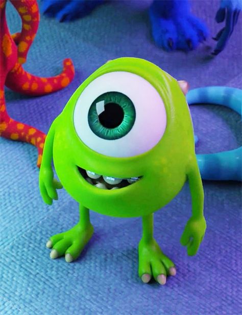 Mike Wazowski, We Heart It, Toys, Disney, Blue