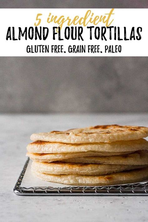 Almond Tortillas Recipe, Almond Tortillas, Almond Flour Tortilla Recipe, Flour Tortillas Recipe, Almond Flour Tortillas, Tortillas Recipe, Almond Flour Cakes, Flour Tortilla, Boiled Egg Diet Plan