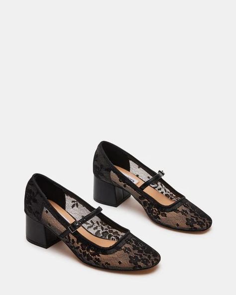 Kitten Heel Slingbacks, Mary Jane Shoe, Comfy Flats, Steve Madden Store, Mary Jane Heels, Low Block Heels, 2 Inch Heels, Heeled Loafers, Mary Jane Shoes