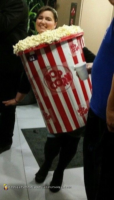 Coolest 1000+ Homemade Costumes You Can Make! Popcorn Costume Diy, Modest Halloween Costumes For Women, Popcorn Halloween Costume, Comfortable Costumes, Popcorn Homemade, Modest Halloween Costumes, Popcorn Costume, Boxing Halloween Costume, Easy Popcorn