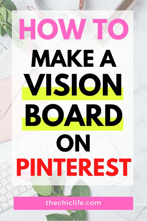 Vision Board On Pinterest, Pinterest Vision Board, Vision Board Themes, Online Vision Board, Make A Vision Board, Vision Board Printables, Vision Board Examples, Board Wallpaper, Making A Vision Board