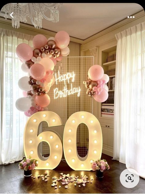 60 Birthday Balloon Ideas, 60th Birthday Photo Backdrop, 50th Birthday Party Ideas For Women On A Budget, Moms 60th Birthday Decorations, 60 Birthday Balloons, 60 Bday Party Ideas For Mom, Decorating Ideas For 60th Birthday Party, 60th Birthday Ideas For Mom Theme Floral, 62 Birthday Ideas For Mom