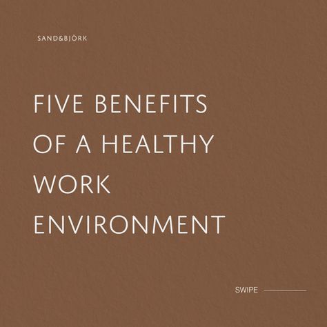 TRUTH - A healthy work environment leads to happier, more productive employees. Swipe to see the benefits and get reminded of what's really important for your post-vacation workspace! 💪 #HealthyWorkplace #EmployeeWellbeing Healthy Work Environment, Healthy Workplace, Employee Wellness, Healthy Work, More Productive, Work Environment, Home Office Furniture, Office Furniture, Work Space