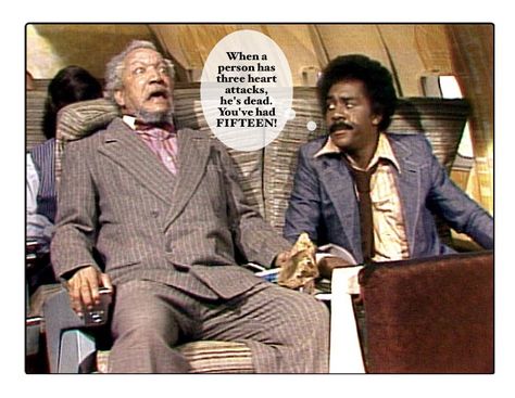 Redd Foxx & Demond Wilson as Fred & Lamont Sanford in Sanford and Son (1972 - 1977) Funny Sitcoms, Sanford And Son, Epic Movie, Classic Comedies, Funny Shows, Stuff And Thangs, Daily Funny, Funny Pranks, Funny People