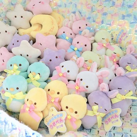 Pastel Kidcore, Soft Kidcore, Yume Kawaii, Rainbow Aesthetic, Kawaii Plushies, Kawaii Aesthetic, Kid Core, Little Twin Stars, Pretty Pastel