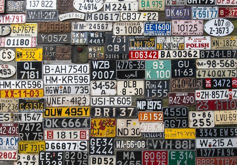 What you need to know about personalised number plates License Plates On Wall, Uk License, Plates On The Wall, License Plate Wall, Personalised Number Plates, Licence Plate, Vintage License Plates, Number Plates, Wood Backdrop