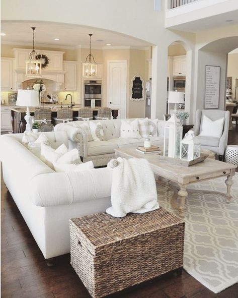 Coastal Decorating Living Room, French Country Living Room, Coastal Living Rooms, Country Living Room, Coastal Living Room, Living Room Remodel, Livingroom Layout, Room Remodeling, Room Interior Design