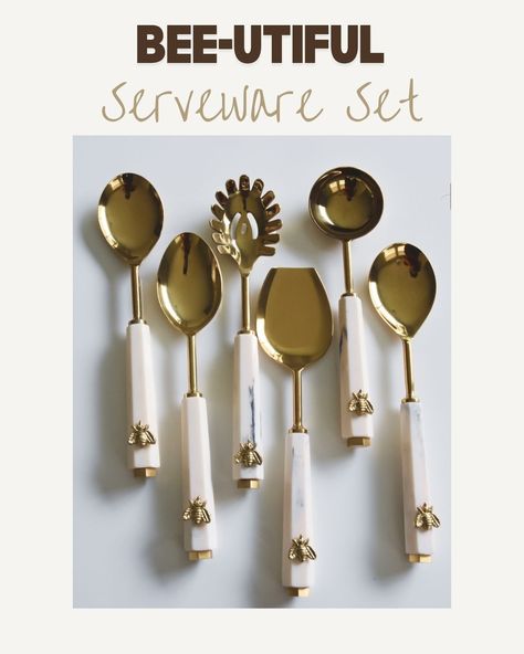 Complete Your Table Setting with Our 6-Piece Serving Spoon Set! Elevate your dining experience with our versatile serving spoon set, featuring: 1. Ladle (1): Perfect for soups, stews, and generous portions. 2. Round Serving Spoons (2): Ideal for serving side dishes, desserts, and general table service. 3. Oval Serving Spoon(1): Great for serving vegetables, salads, and sides. 4. Noodle/Pasta Spoon(1): Designed for serving long, slender pasta dishes and noodles. 5. Rice Spoon(1): Specially ... Noodle Pasta, Pasta Spoon, Rice Spoon, Serveware Set, Table Service, Soups Stews, Cooking Set, Serving Spoon, Serving Utensils