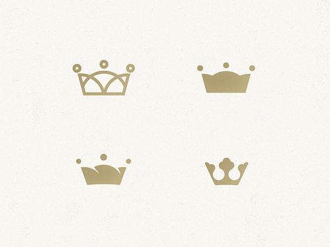 Crown Study by Balazs Szabo. I can definitely envision an option with a crown motif. Princess Logo Design, Crown Logo Design Ideas, Crown Graphic Design, Crown Branding, Princess Logo, Marketing Merchandise, Sheep Logo, Crown Graphic, Logo Design Inspiration Creative